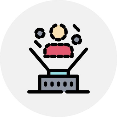 Eğitim simgesinin vektör illüstrasyonu