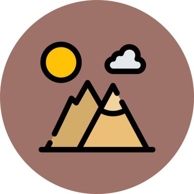 vektör dağ simgesi