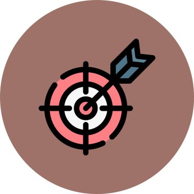 hedef simge vektör illüstrasyonu