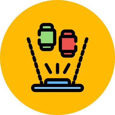 Bir oyuncak simgesinin vektör illüstrasyonu