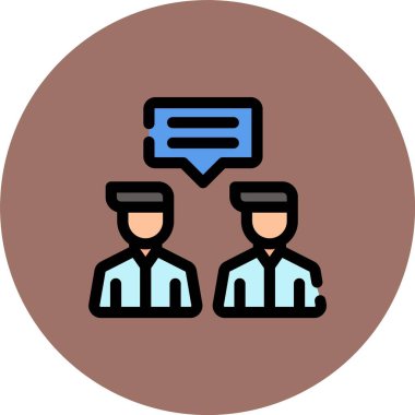 Konuş. Web simgesi basit tasarım