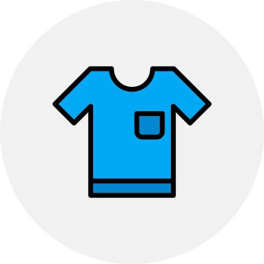 Gömlek. Web simgesi basit illüstrasyon