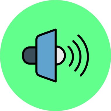 hoparlör vektör illüstrasyonu