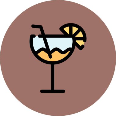 içki ikonu vektör illüstrasyonu