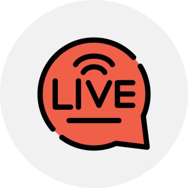 Canlı vektör illüstrasyon tasarım simgesi