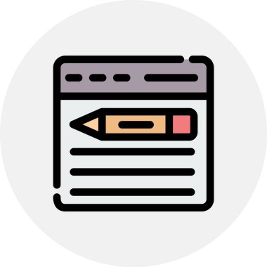 Geliştirme için web simgesi, vektör illüstrasyonu