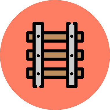 bariyer düz simgesi, vektör, illüstrasyon