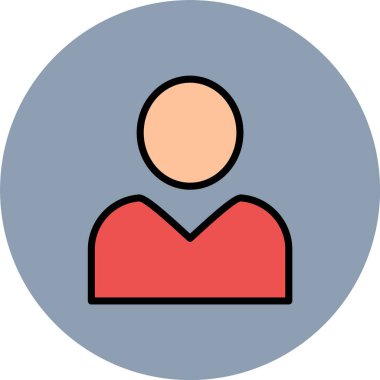 Yuvarlak ikonlu bir adam