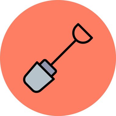 vektör kürek simgesi çizimi