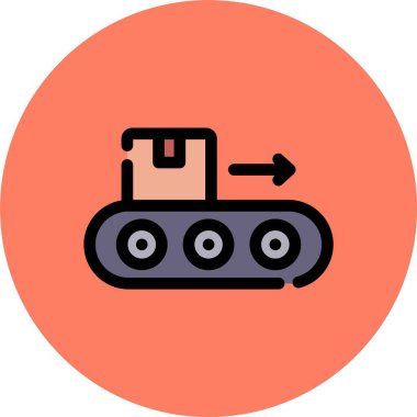 Askeri bir aracın vektör çizimi