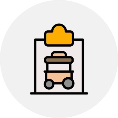 Yiyecek ve yiyeceklerin vektör illüstrasyonu