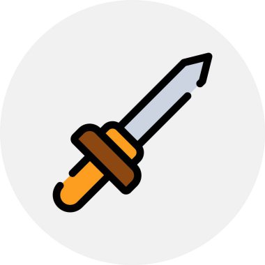 Kalem. Web simgesi basit illüstrasyon