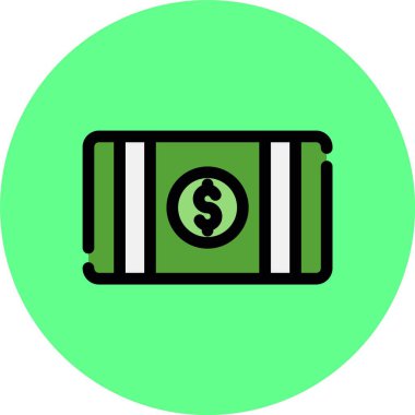 vektör para simgesi illüstrasyonu