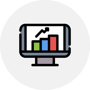 seo modern simgesinin vektör illüstrasyonu