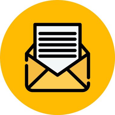 Vektör E- posta simgesi illüstrasyonu