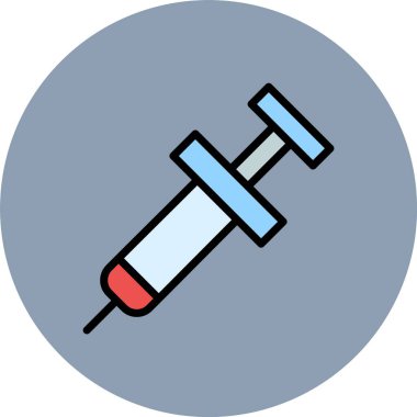 Kişisel ve ticari için vektör şırıngası simgesi.