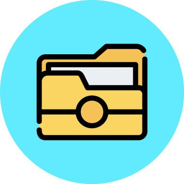 Web kullanımı için Dizinler Basit Vektör Simgesi