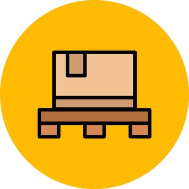 kutu simgesi vektör illüstrasyonu