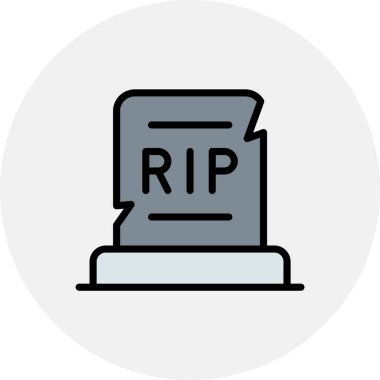 mezar, mezar, mezar ikonu, vektör, görüntü. Cadılar bayramı, tatil, web uygulamaları, yazdırma ve