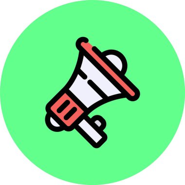 vektör megafon simgesi çizim tasarımı