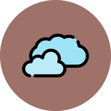 güzel bulut hesaplama vektörü simgesi