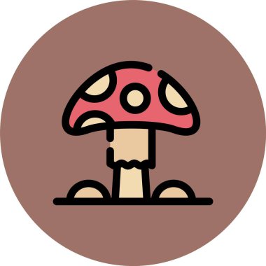 Mantar ikonu. özet mantarlar