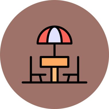 Bir ağaç simgesinin vektör illüstrasyonu