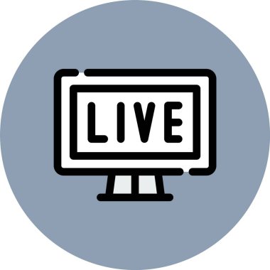 canlı ikon vektör illüstrasyonu