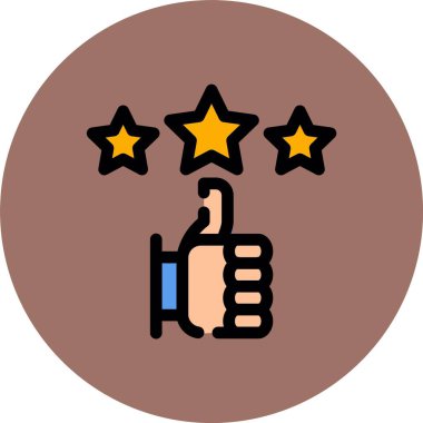 reyting derecelendirme geribildirim renk simgesi. ana hatlı müşteri memnuniyeti değerlendirme geribildirim işareti düz renk izole.