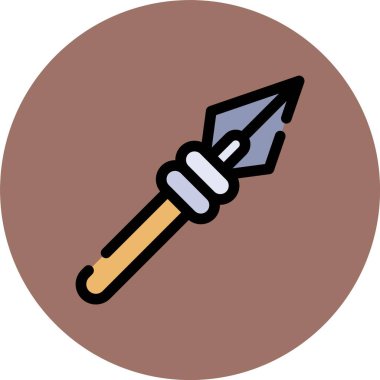 Modern b 'nin vektör illüstrasyonu kürek ikonundan yoksundur