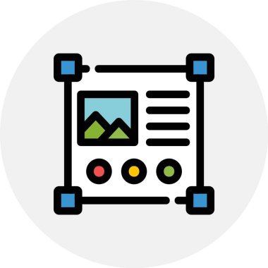 grafik vektör çizgisi simgesi