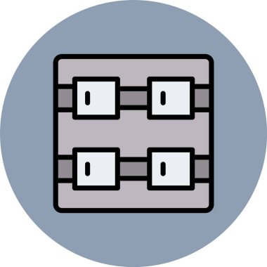 Modern b 'nin vektör illüstrasyonu eksik simgesi