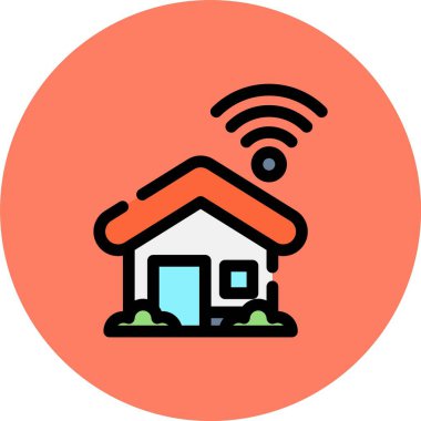 wifi ev vektör simgesi