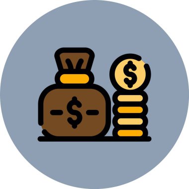 Dolar simgesi vektör illüstrasyonu