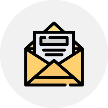 posta vektör renk simgesi