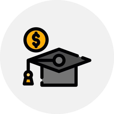 Dolar simgesi vektör illüstrasyonu