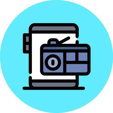 vektör kamera ico, vektör illüstrasyon