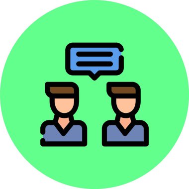 Web Kullanımı için Basit Vektör Simgesi Toplantıları