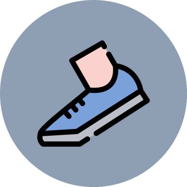 ayakkabı ikonu vektör illüstrasyonu