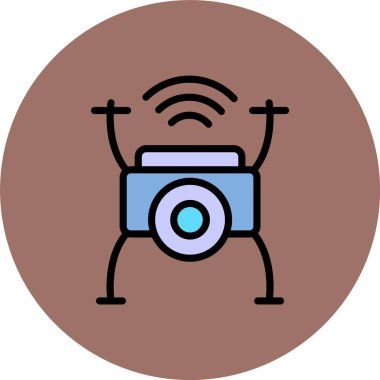 kamera simgesi vektör illüstrasyonu