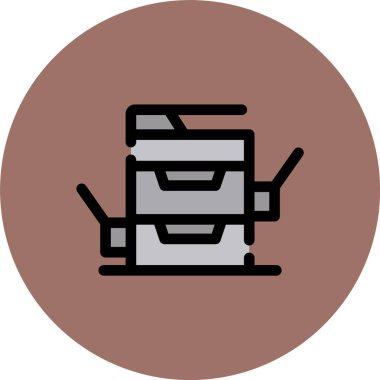 Benzersiz ısıtıcı vektör simgesi