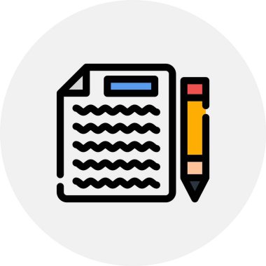 kalem simgesi vektör illüstrasyonu