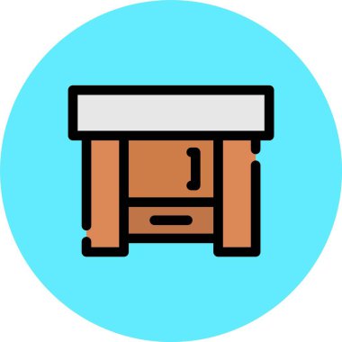 Yedek kulübesinde. Taslak çizimi. Web için bank vektör simgesi