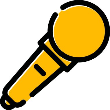 mikrofon simgesi vektör illüstrasyonu