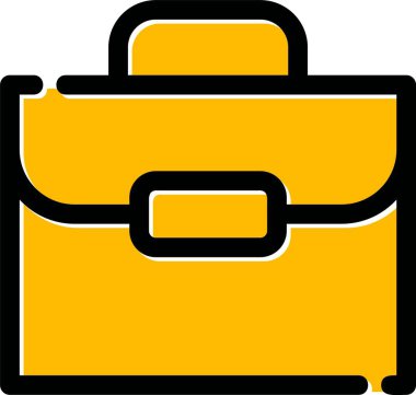 Evrak çantası ikonu. düz dizayn. vektör 10.