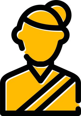 avatar insan simgesi ana hatları biçiminde