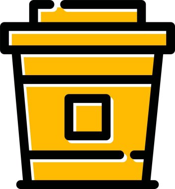 kova temizleme simgesi - taslak biçimi