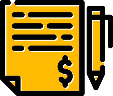 belge simgesi, vektör illüstrasyon tasarımı