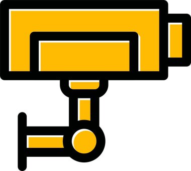 Kamera kapalı devre televizyon simgesi