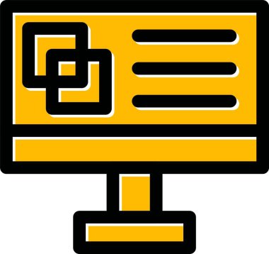 iş grafiği sunum tablosu simgesi - taslak biçimi